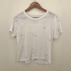 Tiny cactus linen tee
